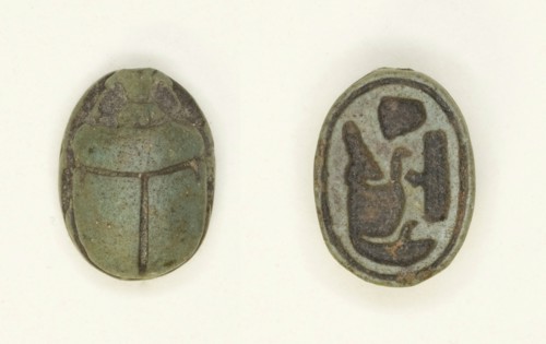 Scarab: Sobekhotep, Egypt, New Kingdom, Dynasty 18-20 (about 1550-1069 BCE). Creator: Unknown.