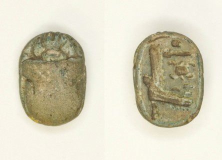 Scarab: Aakheperura (Amenhotep II), Egypt, New Kingdom, Dynasty 18, Reign of Amenhotep II... Creator: Unknown.