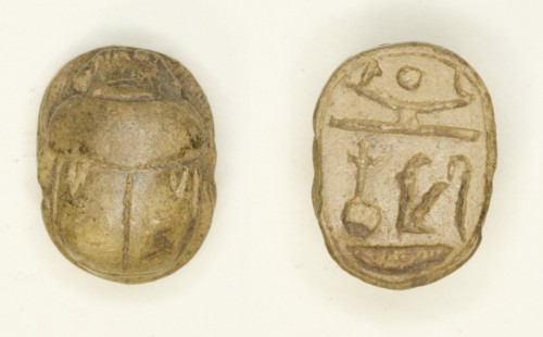 Scarab: Wish Formula, Egypt, New Kingdom-Late Period, Dynasties 18-26 (about 1295-525 BCE). Creator: Unknown.