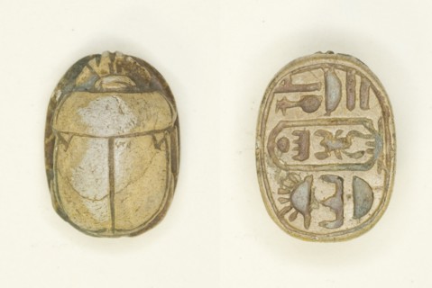 Scarab: Menkheperura (Thutmose IV), Egypt, New Kingdom, Dynasty 18, Reign of Thutmose IV... Creator: Unknown.