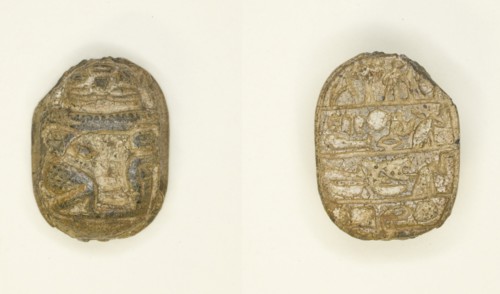 Scarab: Inscription, Egypt, Middle Kingdom (about 2055-1650 BCE). Creator: Unknown.