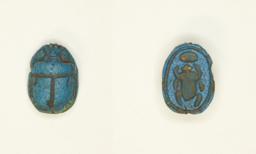Scarab: Scarab Beetle with Sun Disc, Egypt, Second Intermediate Period, Dynasty 15 (abt 1650... Creator: Unknown.