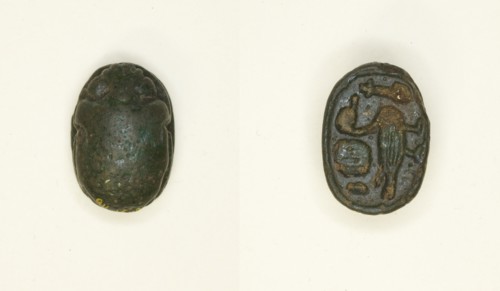 Scarab: Wish Formula, Egypt, New Kingdom-Late Period, Dynasties 19-26 (about 1295-525 BCE). Creator: Unknown.