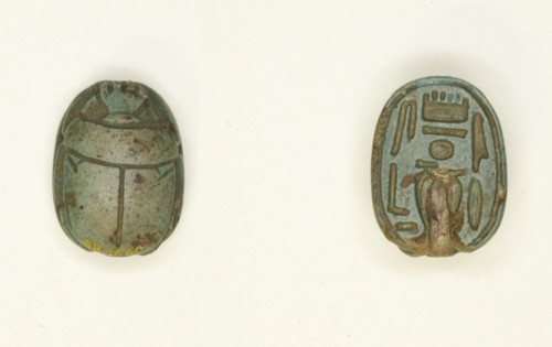 Scarab: Wish Formula (?), Egypt, Middle Kingdom-New Kingdom, Dynasties 18-20 (abt 1550-... Creator: Unknown.
