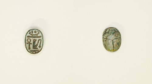 Scarab: Wish Formula, Egypt, New Kingdom, Dynasties 18-20 (about 1550-1069 BCE). Creator: Unknown.
