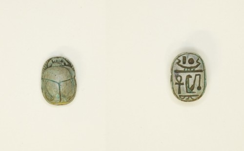 Scarab: Wish Formula, Egypt, New Kingdom, Dynasties 18-20 (about 1550-1069 BCE). Creator: Unknown.