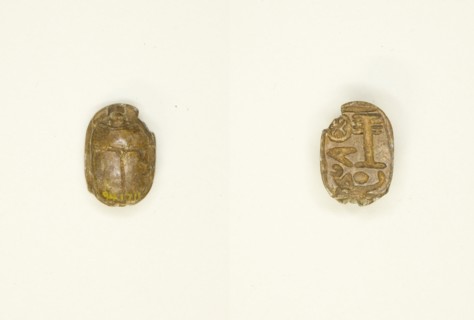 Scarab: Wish Formula, Egypt, New Kingdom-Late Period, Dynasties 18-26 (about 1550-525 BCE). Creator: Unknown.