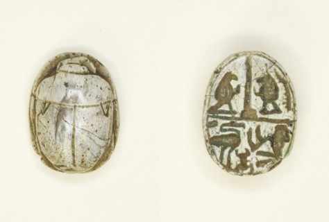 Scarab: Gods and Hieroglyphs, Egypt, New Kingdom-Late Period, Dynasties 18-26 (about 1550-525 BCE). Creator: Unknown.