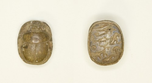 Scarab: Hieroglyphs, Egypt, Third Intermediate Period-Late Period, Dynasties 21-26 (abt 1069-525 BCE Creator: Unknown.