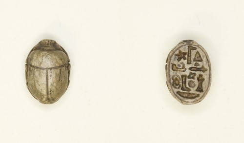 Scarab: Title and Personal Name (?), Egypt, Third Intermediate Period-Late Period (?), Dynasties 25- Creator: Unknown.