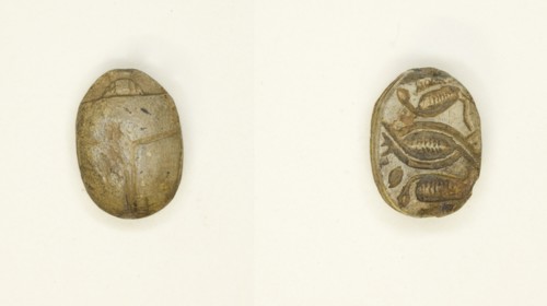 Scarab: Cobras Addorsed and Linked, Egypt, Second Intermediate Period, Dynasty 15 (abt 1650-1550 BCE Creator: Unknown.