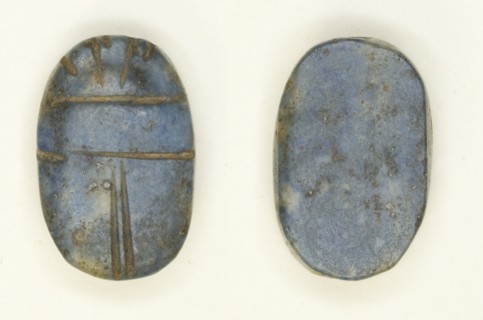 Scarab: Uninscribed, Egypt, Middle Kingdom (?), Dynasties 11-12 (about 2055-1773 BCE). Creator: Unknown.