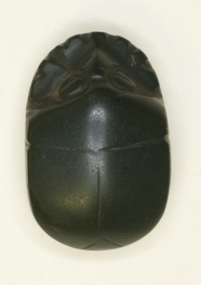 Scarab: Uninscribed, Egypt, Middle Kingdom-Late Period, Dynasties 12-26 (about 1985-525 BCE). Creator: Unknown.
