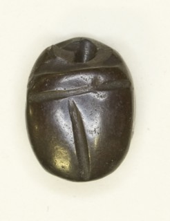 Scarab: Uninscribed, Egypt, Middle Kingdom-Late Period, Dynasties 12-26 (about 1985-525 BCE). Creator: Unknown.