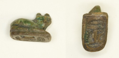 Scaraboid: Cat, Egypt, New Kingdom, Dynasty 18 (about 1550-1295 BCE). Creator: Unknown.