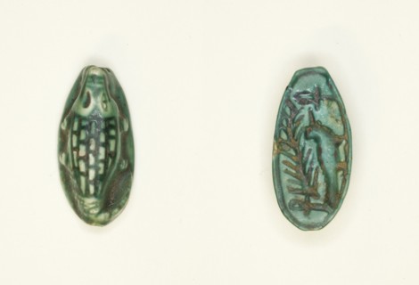 Scaraboid: Crocodile, Egypt, New Kingdom, Dynasties 18-20 (about 1550-1069 BCE). Creator: Unknown.