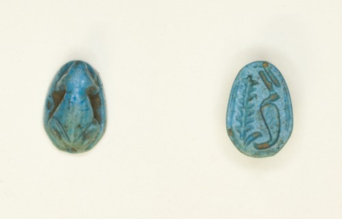 Scaraboid: Frog, Egypt, New Kingdom, Dynasties 18-20 (about 1550-1069 BCE). Creator: Unknown.