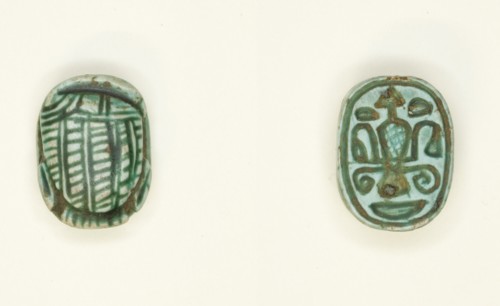 Scaraboid: Duck with Head lying on its Side, Egypt, New Kingdom, Dynasty 18 (about 1550-1295 BCE). Creator: Unknown.