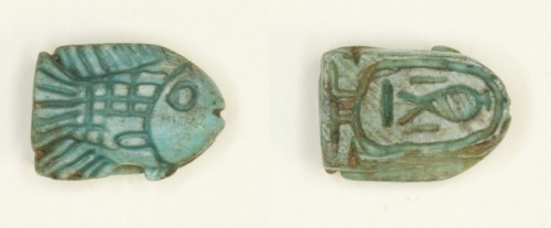 Scaraboid: Fish, Egypt, New Kingdom, Dynasties 18-19 (about 1550-1186 BCE). Creator: Unknown.