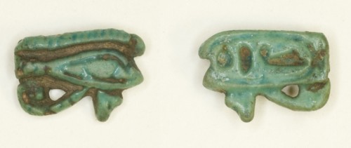 Eye of Horus (Wedjat) Amulet, Egypt, New Kingdom, Dynasty 18, reign of Amenhotep III... Creator: Unknown.