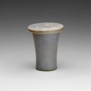 Ointment Jar with Lid, Egypt, Middle Kingdom, Dynasty 12 (about 1976-1794 BCE). Creator: Unknown.