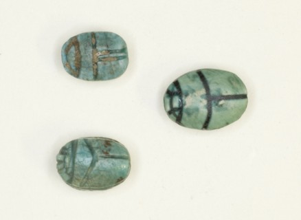 Scarabs with Inscriptions on Base, Egypt, Early Middle Kingdom-New Kingdom, Dynasties 11-20... Creator: Unknown.