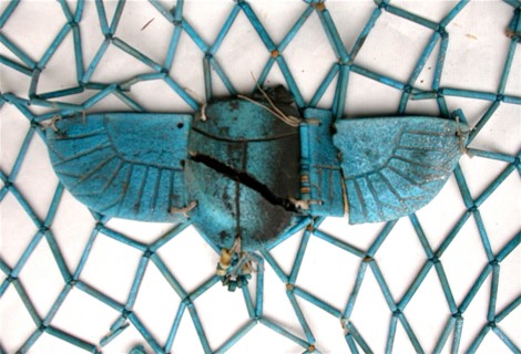 Winged Scarab Amulet, Egypt, Third Intermediate Period, Dynasty 23-25 (818-656 BCE). Creator: Unknown.