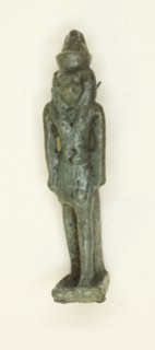 Amulet of the God Horus (?) with Double Crown, Egypt, Late Period, Dynasty 26-31 (664-332 BCE). Creator: Unknown.