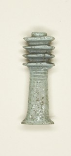 Amulet of a Djed Pillar, Egypt, Third Intermediate Period, Dynasty 21-25 (1070-525 BCE). Creator: Unknown.