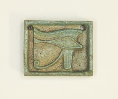 Eye of Horus (Wedjat) Amulet, Egypt, Late Period, Dynasty 26-30 (664-343 BCE). Creator: Unknown.
