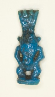 Amulet of the God Bes, Egypt, Third Intermediate Period, Dynasties 21-25 (about 1069-664 BCE). Creator: Unknown.