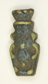 Amulet of the God Bes, Egypt, Roman Period (30 BC-395 AD). Creator: Unknown.