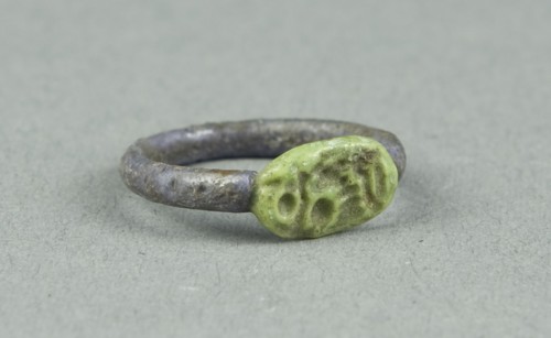 Finger Ring with the Throne Name of King Psusennes II, Egypt, Third Intermediate Period, Dynasty 21. Creator: Unknown.
