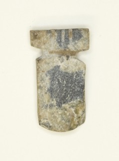 Inlay (?) in form of a Cartouche, Egypt, New Kingdom or later,  Dynasties 19- (1295 BCE-?). Creator: Unknown.