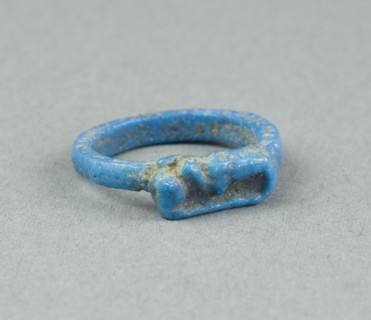 Ring: Figure of Serpent Uto (?), Egypt, New Kingdom, Dynasty 18 (about 1390 BCE). Creator: Unknown.