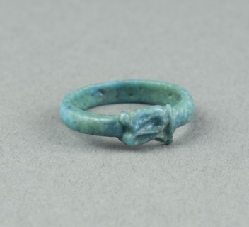 Ring: Figure of Serpent Uto (?), Egypt, New Kingdom, Dynasty 18 (about 1390 BCE). Creator: Unknown.