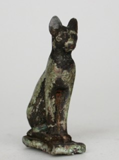 Statuette of a Cat, Egypt, Third Intermediate Period, Dynasty 21-25 (about 1069-664 BCE). Creator: Unknown.