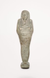 Ushabti (Funerary Figurine) of Horudja, Egypt, Late Period, Dynasty 30 (380-343 BCE). Creator: Unknown.