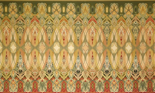 Chicago Stock Exchange Trading Room: Stencil, 1893/94. Creators: Adler & Sullivan, Louis Sullivan.