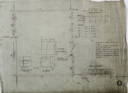 Brunswick Balke Collender Company Factory Building, Chicago, Illinois, Stone Specifications, 1891. Creator: Adler & Sullivan.