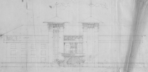 Chattanooga Hotel Project, Chattanooga, Tennessee, Elevation, c. 1892-1893. Creator: Adler & Sullivan.