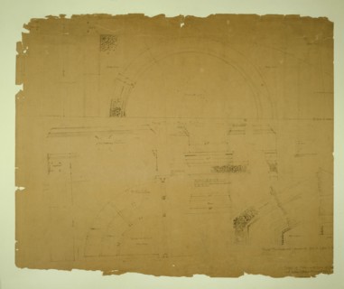 Auditorium Building, Chicago, Illinois, Plaster Details for Retiring Rooms, c. 1887. Creator: Adler & Sullivan.