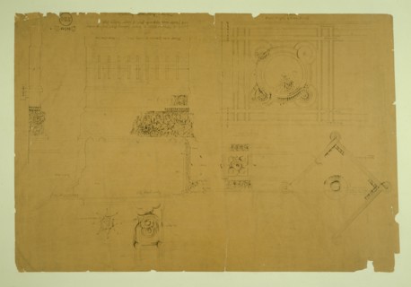 Auditorium Building, Chicago, Illinois, Plaster Details for Balcony, c. 1887. Creator: Adler & Sullivan.