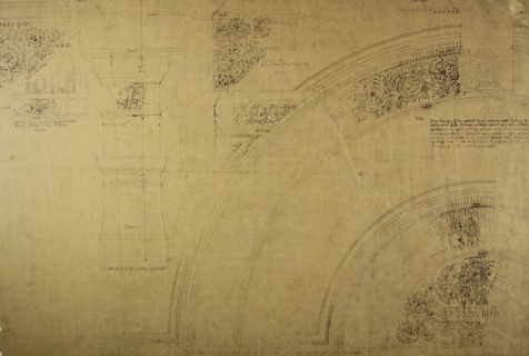 Auditorium Building, Chicago, Illinois, Lobby Details, c. 1887. Creator: Adler & Sullivan.