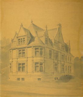 William J. Goudy House, Chicago, Illinois, Perspective, c. 1889/90. Creator: Burnham and Root.