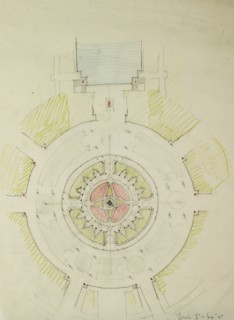 Potomac Round Point, Washington D.C., Plan Sketch, 1909. Creator: Daniel Burnham.