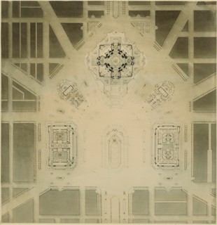 Civic Center, Plan of Chicago, Chicago, Illinois, Site Plan, 1909. Creator: Daniel Burnham.