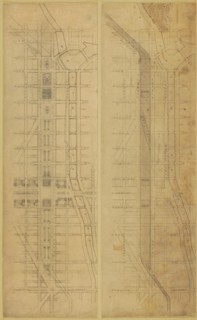 Plate 78 (2 Drawings) from The Plan of Chicago, 1909: Suggested Location and Arrangement of the... Creator: Daniel Burnham.