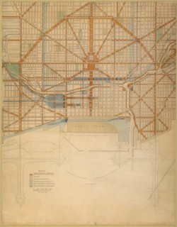 Plate 111 from The Plan of Chicago, 1909: Chicago. Plan of the Center of the City, Showing the... Creator: Daniel Burnham.