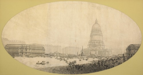 Proposed Civic Center Square, Plan of Chicago, 1909. Creator: Daniel Burnham.